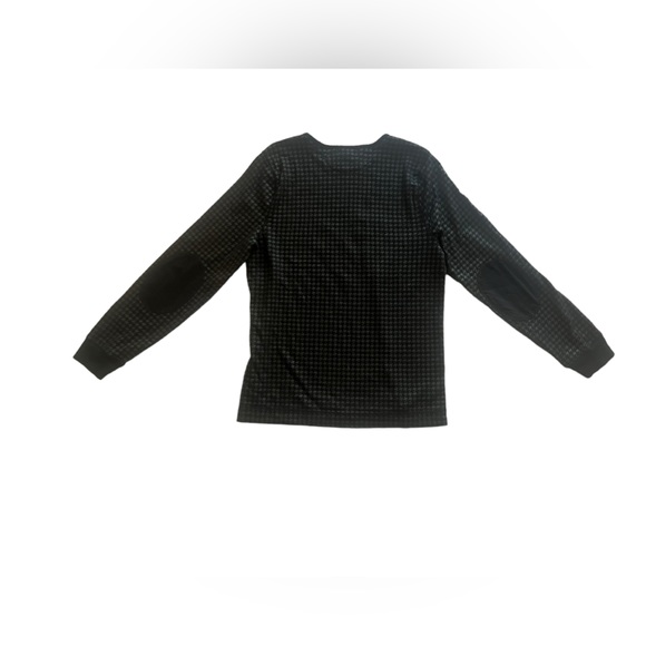 Lauren Ralph Lauren Tops Lauren Ralph Lauren Womens Black Houndstooth Elbow Patch Long